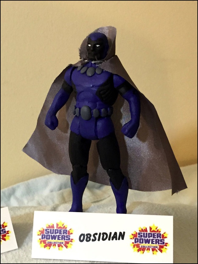 Super Powers Obsidian custom action figure